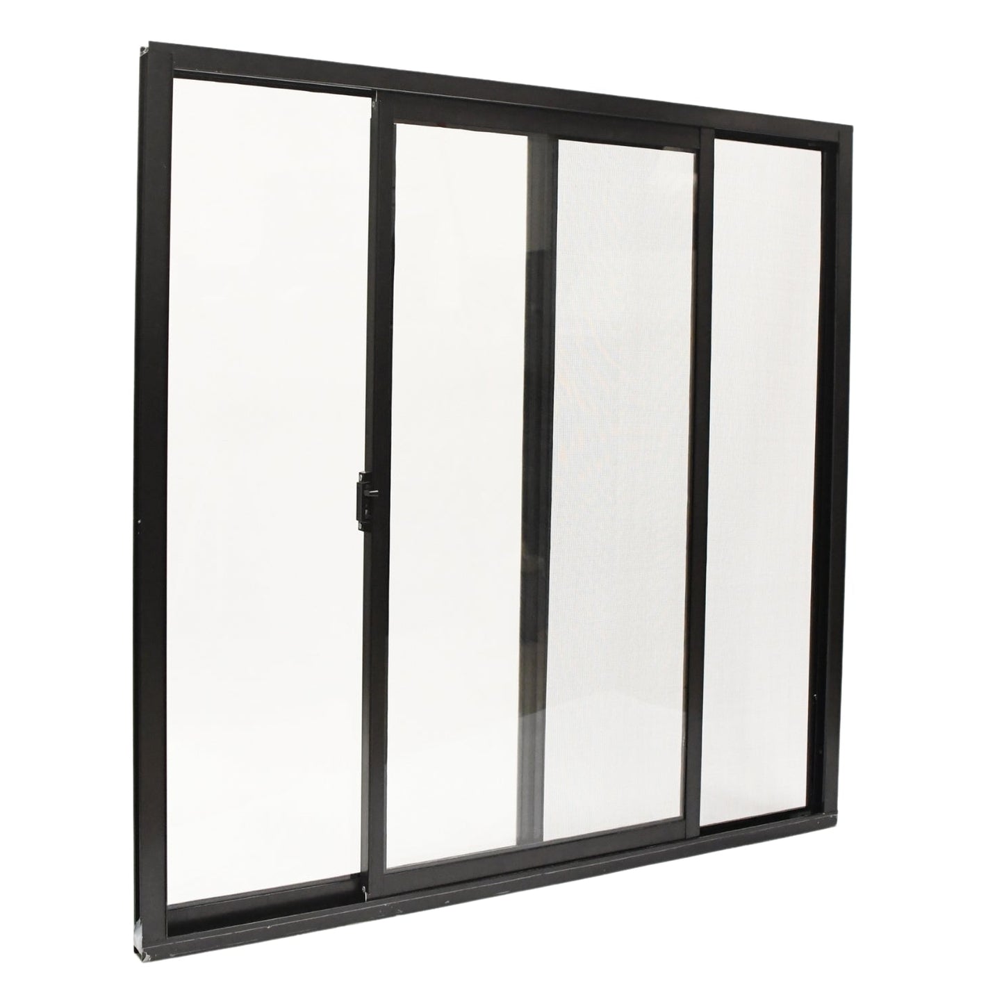 Ventanas de Aluminio 2" 1.00 x 1.00 Chocolate - Ventanas Doveli