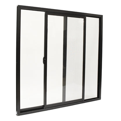 Ventanas de Aluminio 2" 1.00 x 1.00 Chocolate
