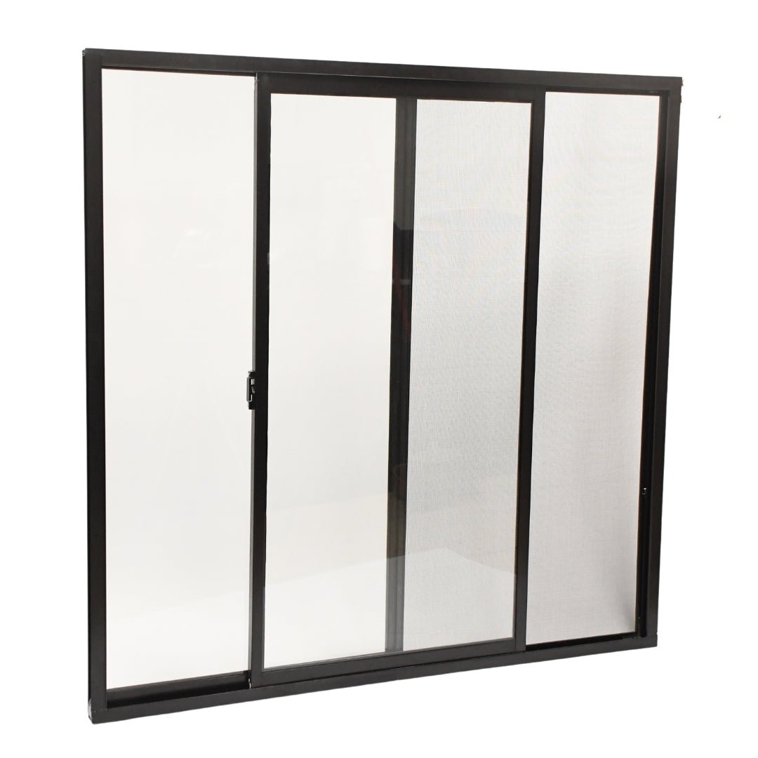 Ventanas de Aluminio 2" 1.20 x 1.20 Chocolate - Ventanas Doveli