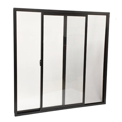 Ventanas de Aluminio 2" 1.20 x 1.20 Chocolate - Ventanas Doveli