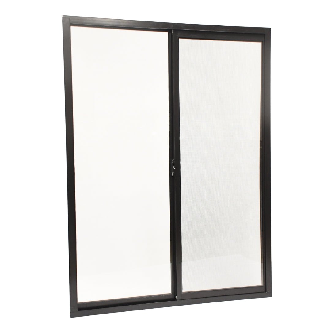 Ventanas de Aluminio 1 - 1/2" 1.00 x 1.20 Chocolate - Ventanas Doveli