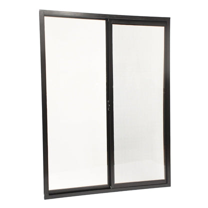 Ventanas de Aluminio 1 - 1/2" 1.00 x 1.20 Chocolate - Ventanas Doveli