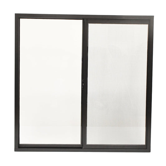 Ventanas de Aluminio 2" 1.00 x 1.00 Chocolate - Ventanas Doveli
