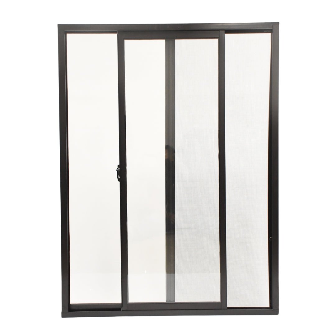 Ventanas de Aluminio 1 - 1/2" 1.00 x 1.20 Chocolate - Ventanas Doveli