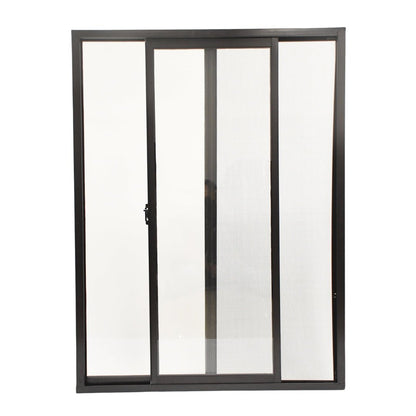 Ventanas de Aluminio 1 - 1/2" 1.00 x 1.20 Chocolate - Ventanas Doveli